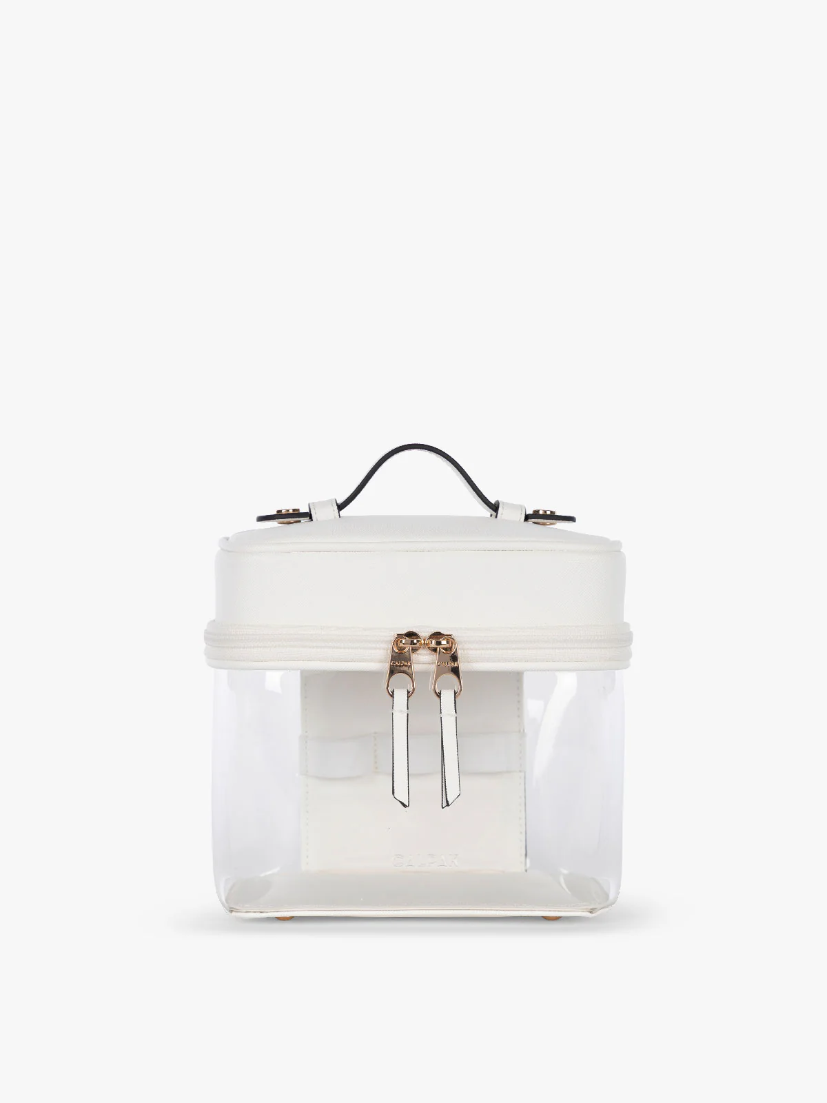 Clear Train Case with Top Compartment - Image 22