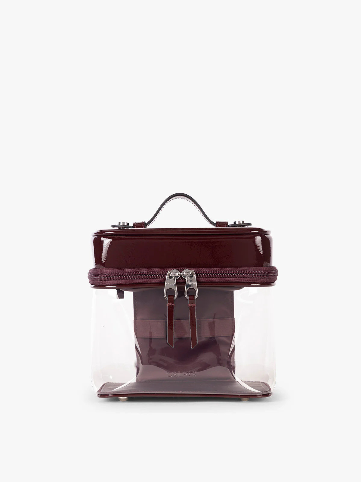 Clear Train Case with Top Compartment - Image 31
