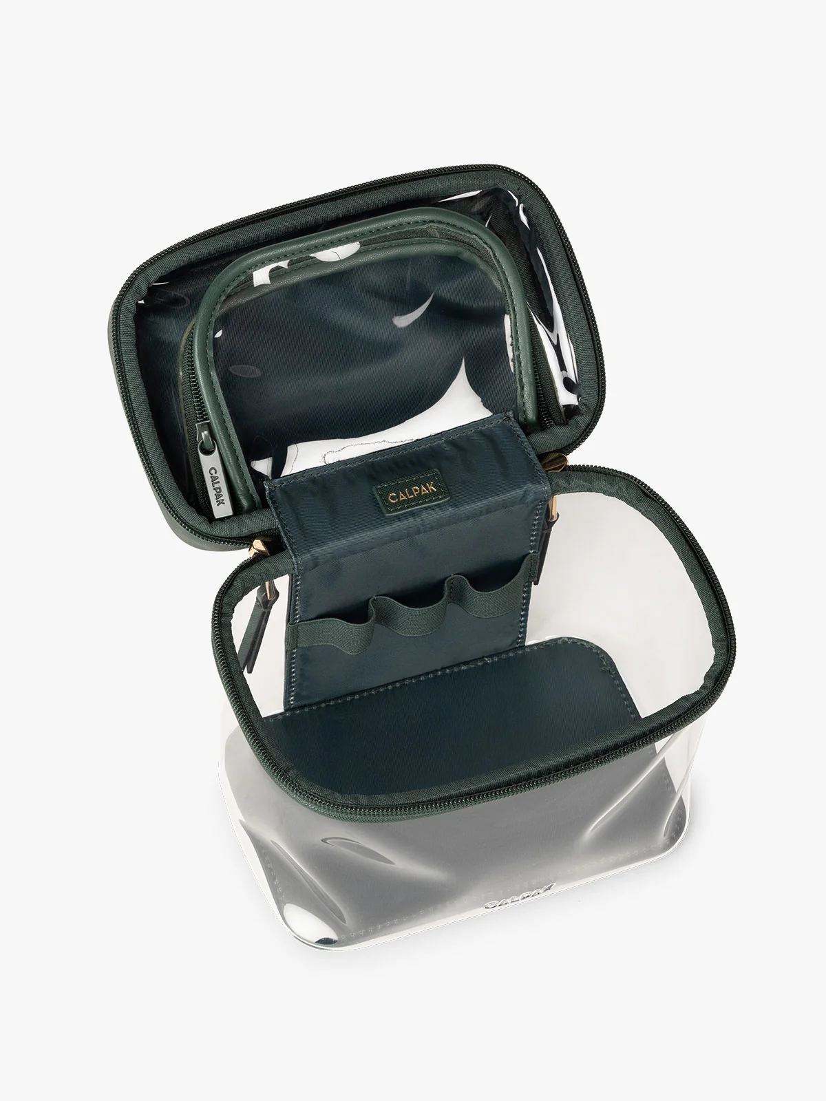 Clear Train Case with Top Compartment - Image 52