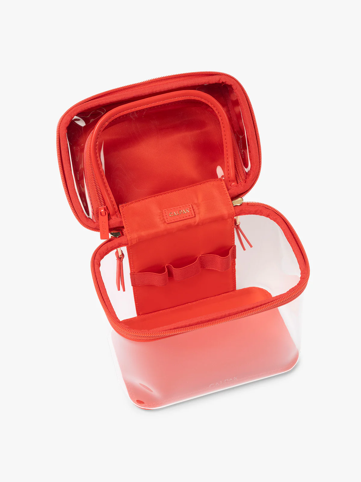 Clear Train Case with Top Compartment - Image 73