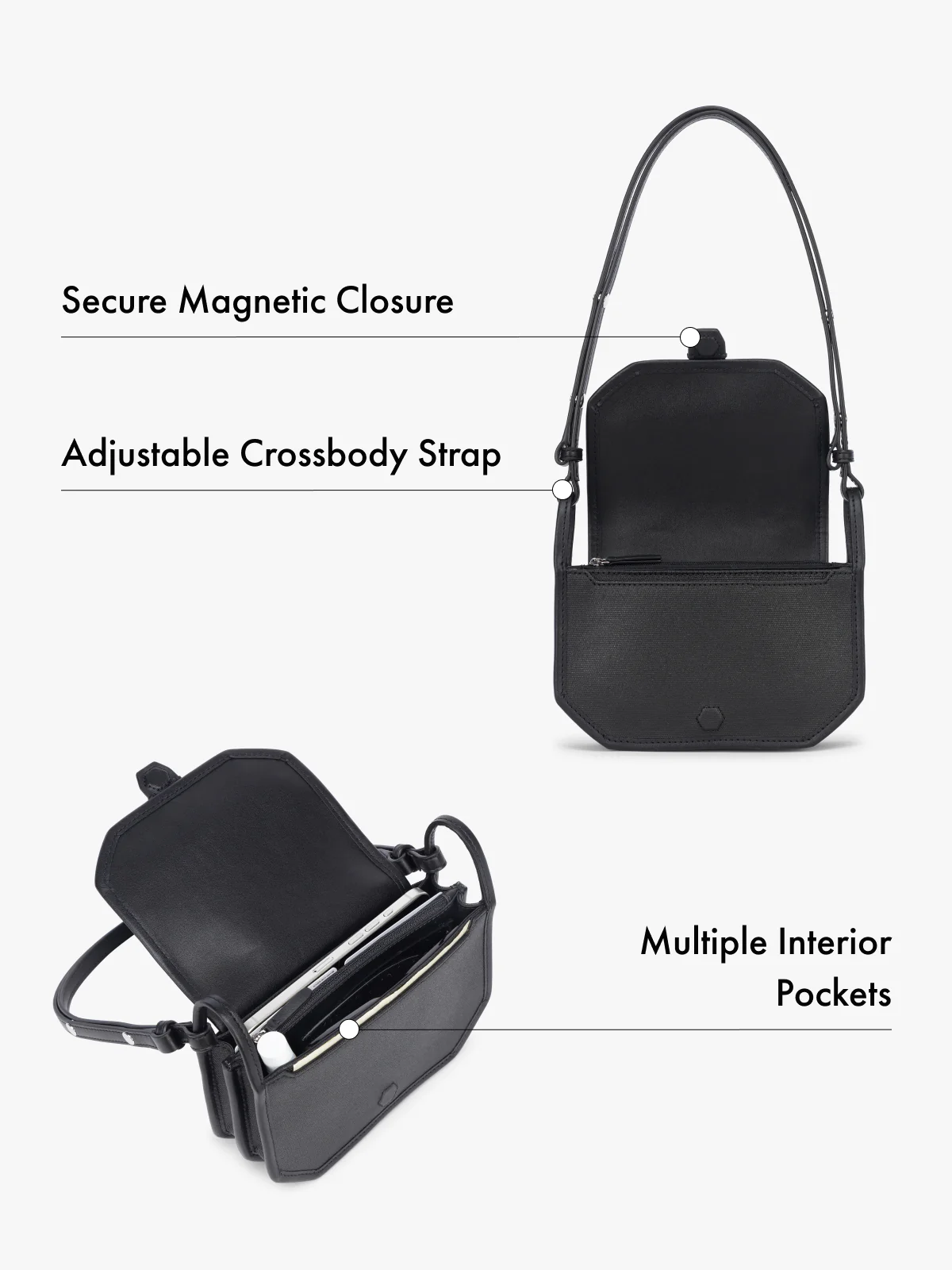 Colette Canvas Crossbody Wallet Bag - Image 8