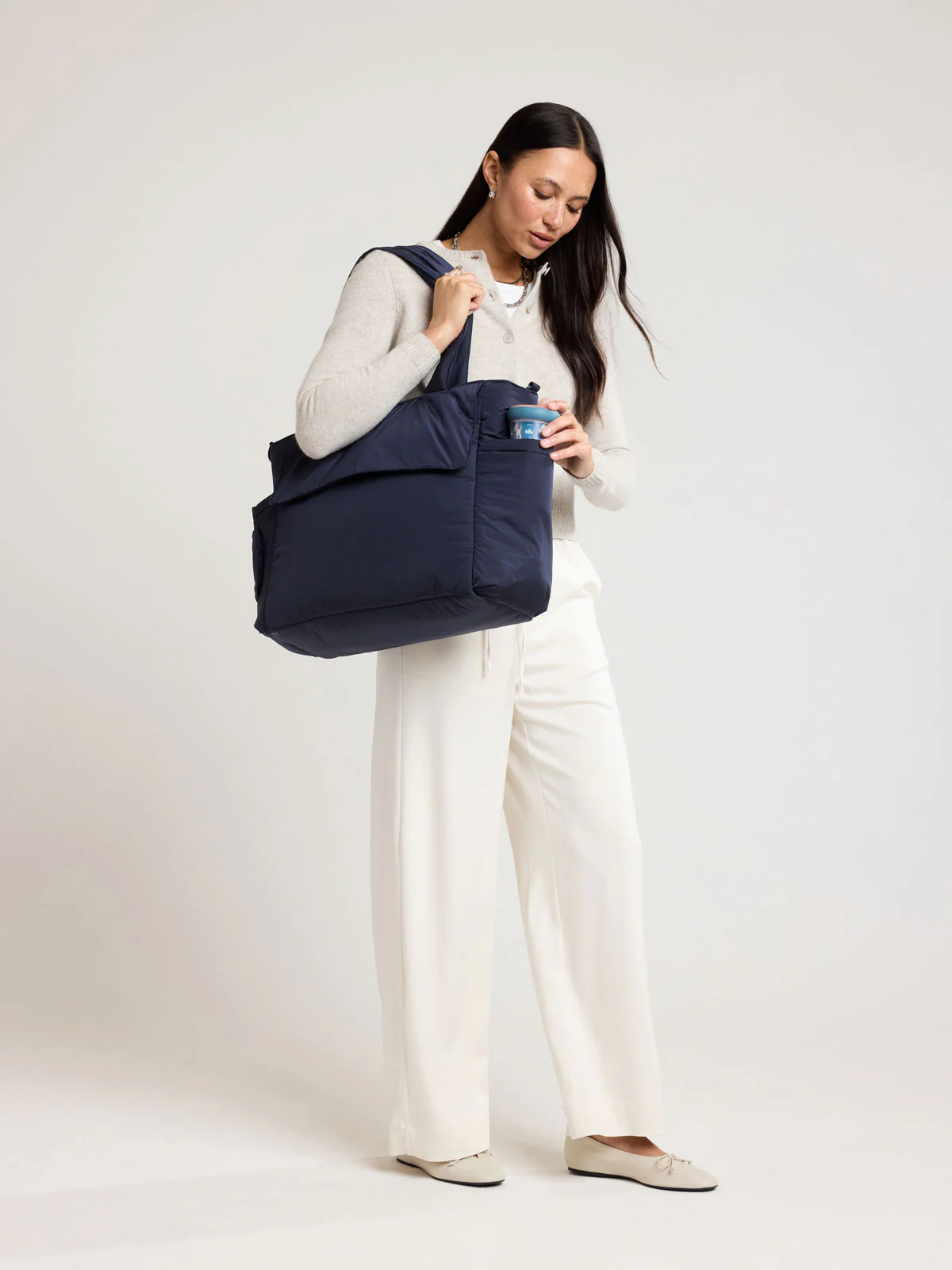 Diaper Tote Bag with Laptop Sleeve - Image 47